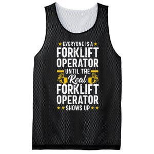 Everyone is a Forklift Operator Truck Driver Funny Tee Mesh Reversible Basketball Jersey Tank