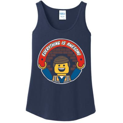 Everything Is Awesome Mens Funny Lego Ladies Essential Tank