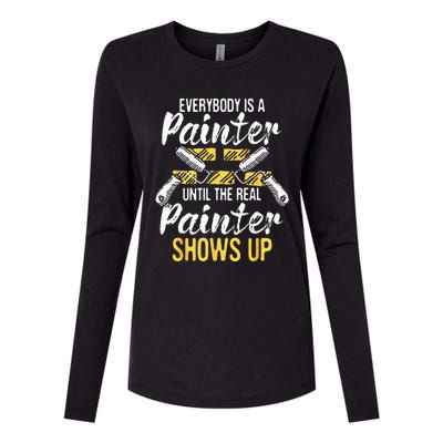 Everybody Is A Painter House Designer Decorator Painting Womens Cotton Relaxed Long Sleeve T-Shirt