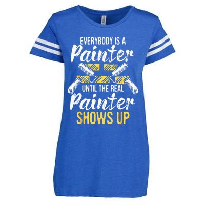 Everybody Is A Painter House Designer Decorator Painting Enza Ladies Jersey Football T-Shirt