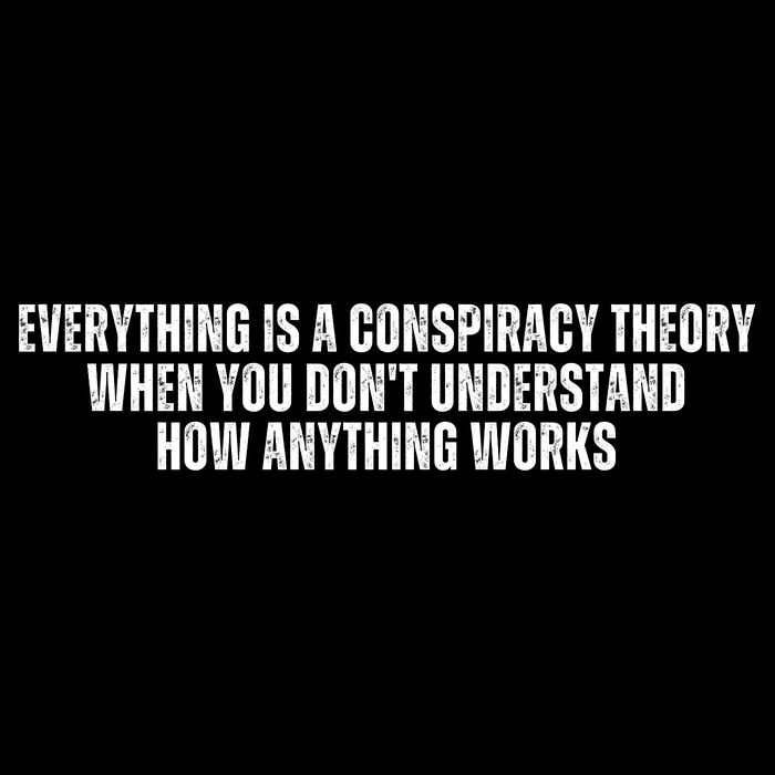 Everything Is A Conspiracy Theory When You Dont Understand How Anything Works T-Shirt