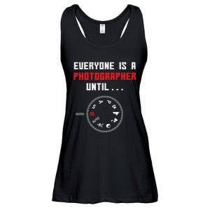 Everyone Is A Photographer Until Funny Photography Gift Ladies Essential Flowy Tank