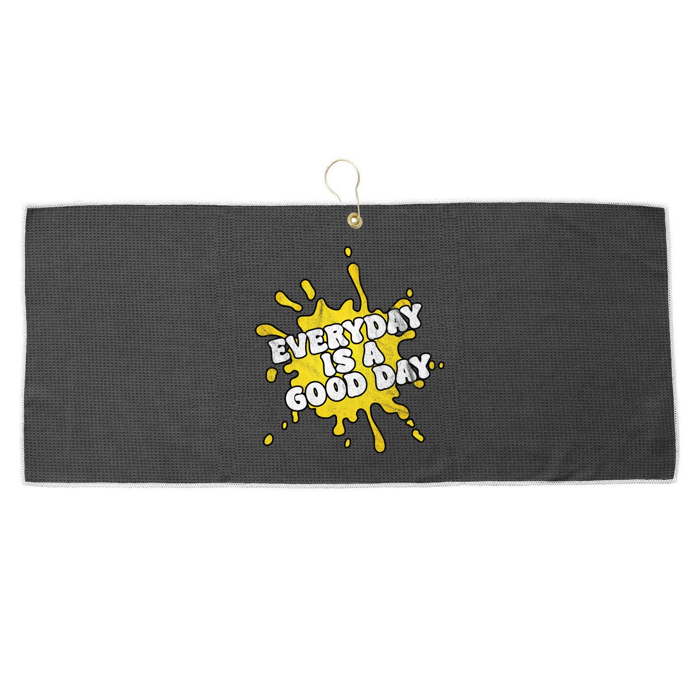 Everyday Is A Good Day Retro Large Microfiber Waffle Golf Towel