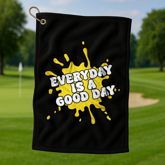 Everyday Is A Good Day Retro Golf Towel