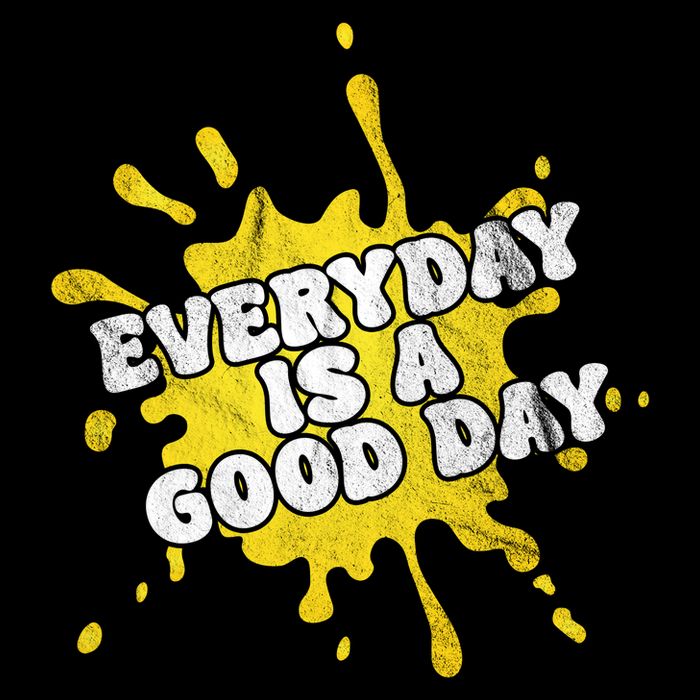 Everyday Is A Good Day Retro Cropped Pullover Crew