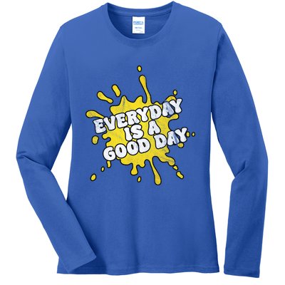 Everyday Is A Good Day Retro Ladies Long Sleeve Shirt