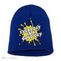 Everyday Is A Good Day Retro Short Acrylic Beanie