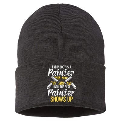 Everybody Is A Painter House Designer Decorator Painting Sustainable Knit Beanie