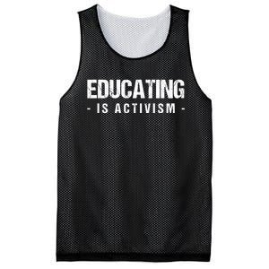 Educating Is Activism Feminist Social Justice Teacher Gifts Mesh Reversible Basketball Jersey Tank