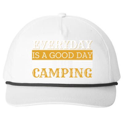 Everyday Is A Good Day To Go Camping Outdoor Nature Lover Gift Snapback Five-Panel Rope Hat