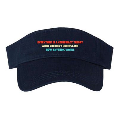 Everything Is A Conspiracy Theory When You DonT Understand Valucap Bio-Washed Visor