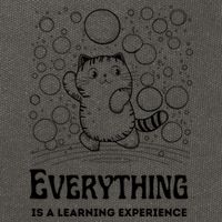 Everything Is A Learning Experience Cotton Canvas Backpack