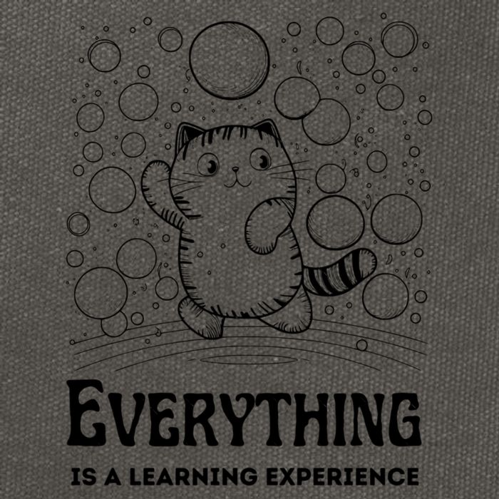 Everything Is A Learning Experience Cotton Canvas Backpack