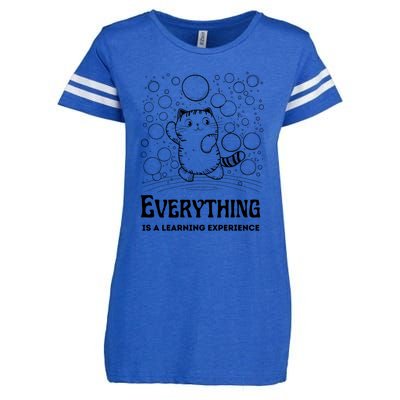 Everything Is A Learning Experience Enza Ladies Jersey Football T-Shirt