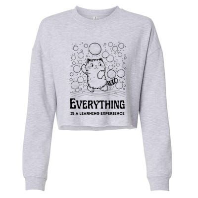 Everything Is A Learning Experience Cropped Pullover Crew