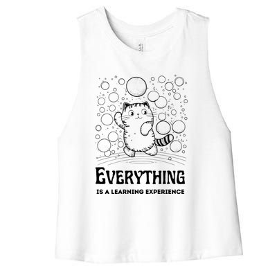 Everything Is A Learning Experience Women's Racerback Cropped Tank