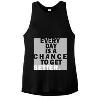 Everyday Is A Change To Get Better Ladies PosiCharge Tri-Blend Wicking Tank
