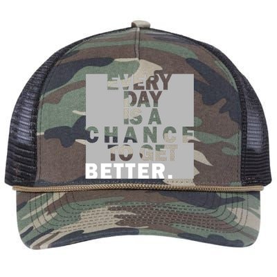 Everyday Is A Change To Get Better Retro Rope Trucker Hat Cap