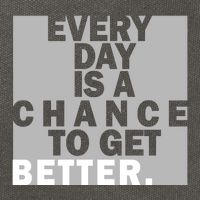 Everyday Is A Change To Get Better Cotton Canvas Backpack