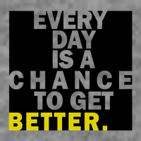Everyday Is A Change To Get Better 7-Panel Snapback Hat
