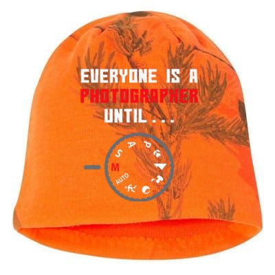 Everyone Is A Photographer Until Funny Photography Gift Kati - Camo Knit Beanie