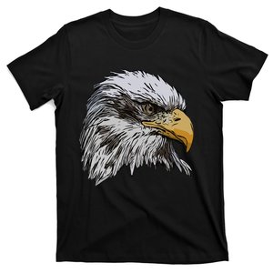 Eagle imprint american bird animal retro art motif bald T-Shirt