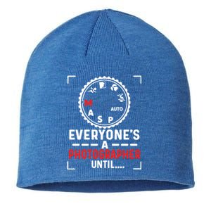 Everyone Is A Photographer Untill Ual Mode Photography Gift Sustainable Beanie