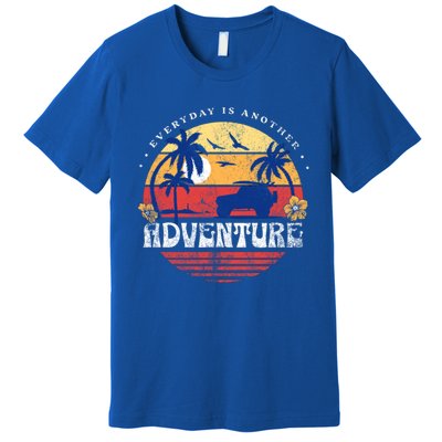 Everyday Is An Adventure Trekking Hiking Vacay Vibes Gift Premium T-Shirt