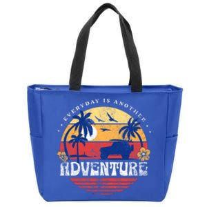 Everyday Is An Adventure Trekking Hiking Vacay Vibes Gift Zip Tote Bag