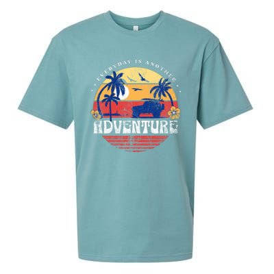 Everyday Is An Adventure Trekking Hiking Vacay Vibes Gift Sueded Cloud Jersey T-Shirt