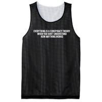 Everything Is A Conspiracy Theory When You DonT Understand Mesh Reversible Basketball Jersey Tank