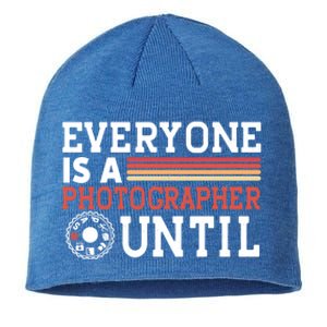 Everyone Is A Photographer Untill Ual Mode Photography Gift Sustainable Beanie