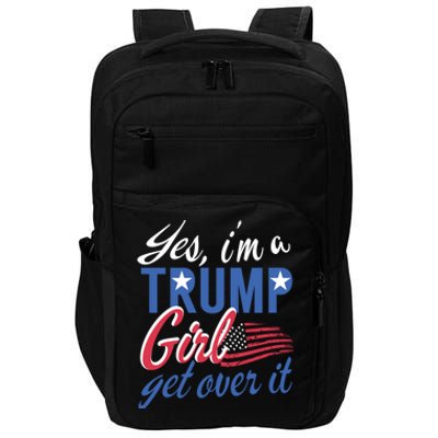 Es IM A Trump Girl Get Over It Fan Usa Supporter Gift Impact Tech Backpack