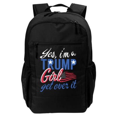 Es IM A Trump Girl Get Over It Fan Usa Supporter Gift Daily Commute Backpack