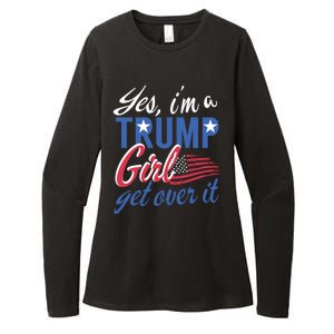 Es IM A Trump Girl Get Over It Fan Usa Supporter Gift Womens CVC Long Sleeve Shirt