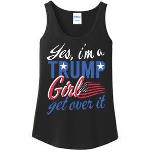 Es IM A Trump Girl Get Over It Fan Usa Supporter Gift Ladies Essential Tank