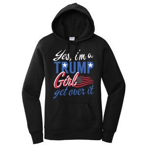 Es IM A Trump Girl Get Over It Fan Usa Supporter Gift Women's Pullover Hoodie