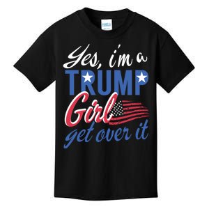 Es IM A Trump Girl Get Over It Fan Usa Supporter Gift Kids T-Shirt