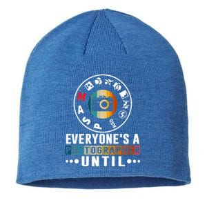 Everyone Is A Photographer Untill Ual Mode Photography Gift Sustainable Beanie