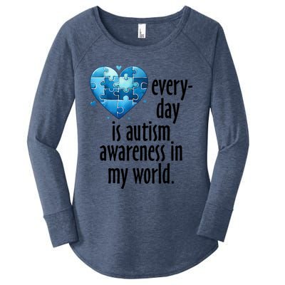 Everyday Is Autism Awareness MotherS Day Autism Mom Gift Women's Perfect Tri Tunic Long Sleeve Shirt