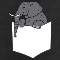 Elephant In A Pocket Funny Pocket Elephant Adult Drive Performance Visor