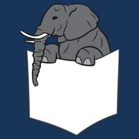 Elephant In A Pocket Funny Pocket Elephant Cooling Performance Crew T-Shirt
