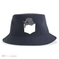 Elephant In A Pocket Funny Pocket Elephant Sustainable Bucket Hat