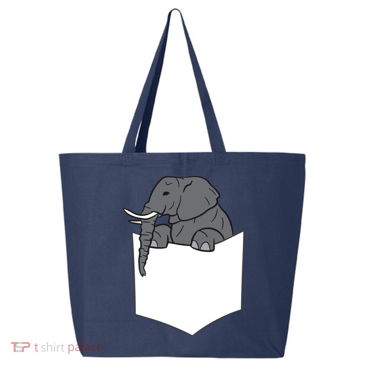 Elephant In A Pocket Funny Pocket Elephant 25L Jumbo Tote