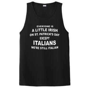 Everyone Is A Little Irish St Patricks Day Except Italians PosiCharge Competitor Tank