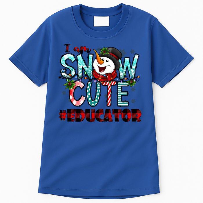 Educator I Am Snow Cute Cute Gift Tall T-Shirt