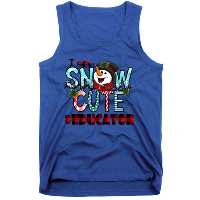 Educator I Am Snow Cute Cute Gift Tank Top