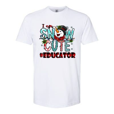 Educator I Am Snow Cute Cute Gift Softstyle CVC T-Shirt