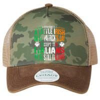 Everyone Is A Little Irish On St Patrick Day Except Italians Legacy Tie Dye Trucker Hat