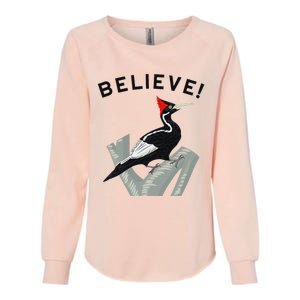 Endangered Ivory Billed Woodpecker Womens California Wash Sweatshirt